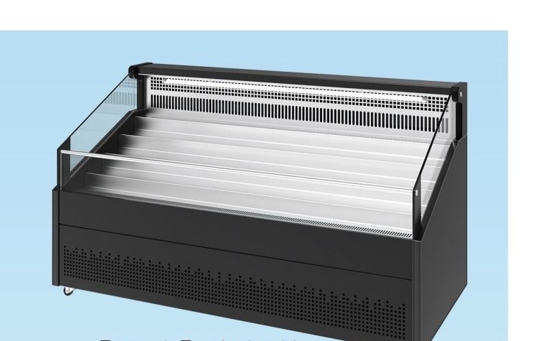 Open-front air curtain display cabinet