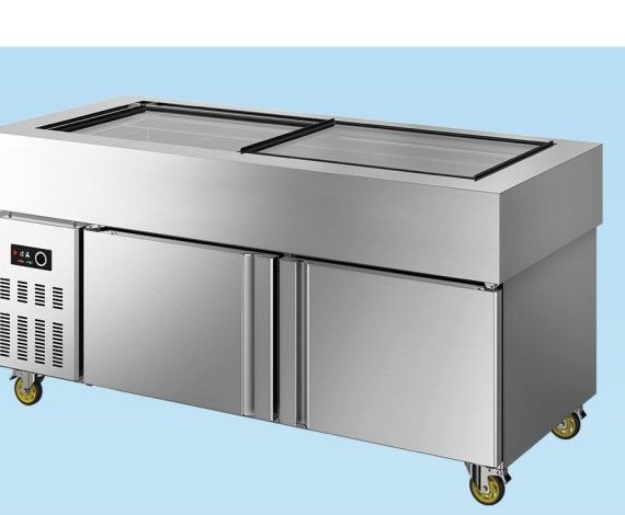 Ice table and salad preparation counter